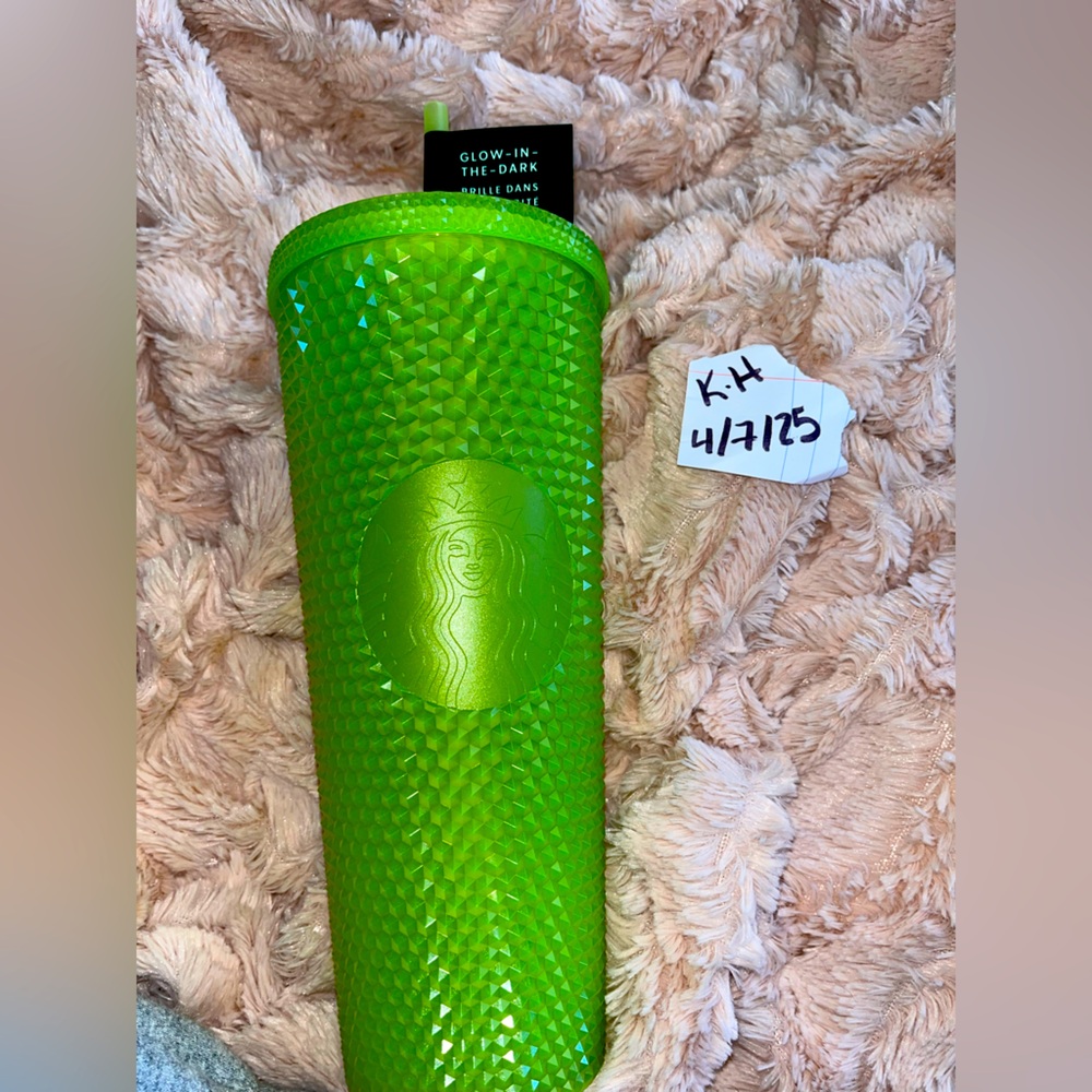 Glow in the dark studded Starbucks cup